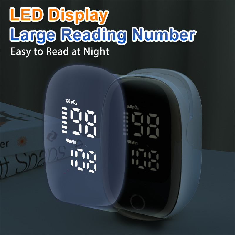 JUSTLANG Pediatric Pulse Oximeter Medical Nursing Oxygen Saturation Monitor For Infants Kids With H 2