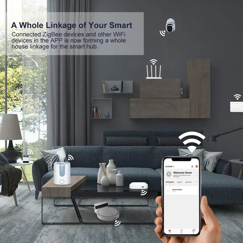 Smart Hub Wireless Wired Gateway Bridge For App Voice Remote Control Works With Alexa Google Home S
