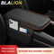 Leather Car Armrest Box Pad Memory Foam Center Console Arm Rest Protector Cover with Storage Pocket Elbow Rest Cushion