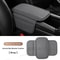 Leather Car Armrest Box Pad Memory Foam Center Console Arm Rest Protector Cover with Storage Pocket Elbow Rest Cushion
