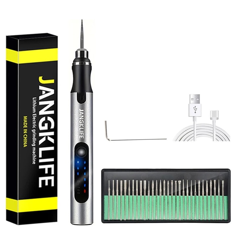 USB Cordless Rotary Tool Kit Wireless Engraving Pen For Woodworking Jewelry Metal Glass DIY Projec 6