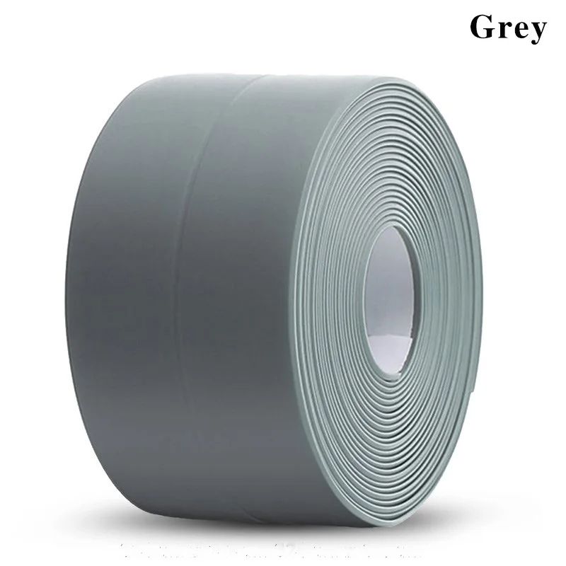 Waterproof PVC Shower Bath Sealing Tape Strips Self Adhesive Mold Proof Caulk Strip For Bathroom  K 10