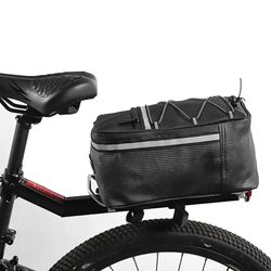 quick release bike cargo rack rear bicycle rack, aluminium alloy luggage carrier 15kg capacity