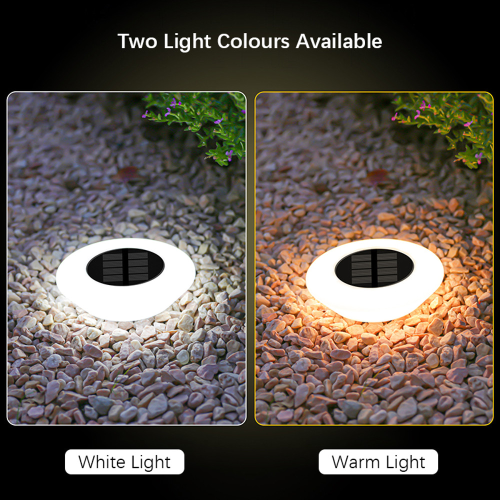 360 Solar Lights Outdoor Lamp IP65 Waterproof LED Floor Lights For Garden Yard Driveway  Patio 2