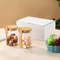 280ml Candy Jar Airtight Glass Storage Jar With Sealed Bamboo Lid And Spoon 10oz Transparent Biscui 2