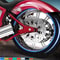 Motorcycle Wheel Tire Stickers Reflective Rim Tape Strips Universal Motorbike Car Auto Decals 4