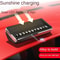 Solar Car Phone Number Plate LED Lightng Hidden Temporary Parking Card For Car Park Stop Multiple N 2