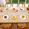 Set Of 6 Round Placemats And Coasters Braided Woven Table Mats Washable Heat Resistant For Dining K 4