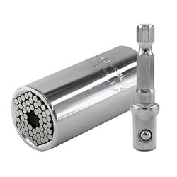 multifunctional magic socket wrench set, electric hand drill screw tool kit with extension rod for wood drilling