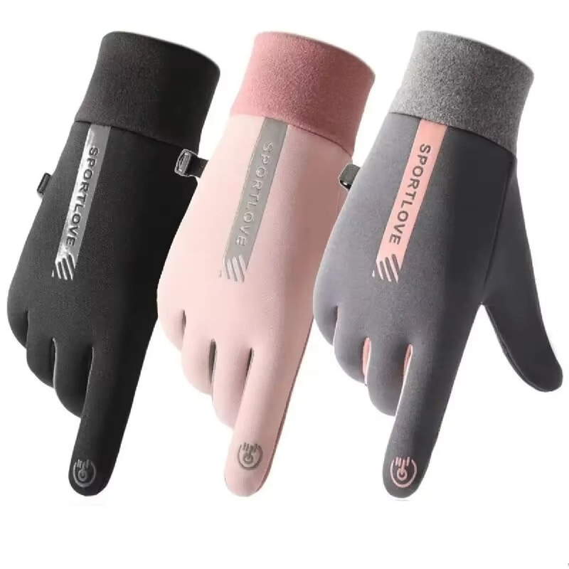 Winter Gloves For Women Thermal Fleece Cycling Bike Gloves Windproof Waterproof Cold Resistance Mi 0