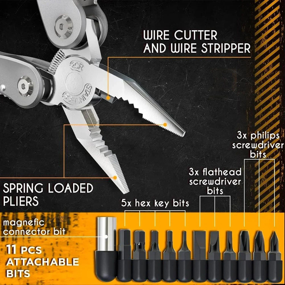 Multitool With Pliers Professional MultiTool For Survival Camping Hunting Gifts For Men Dad Husband 2