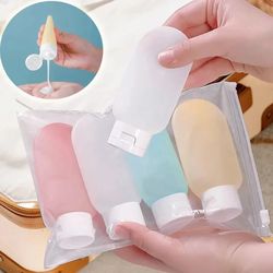 refillable bottle, soft silicone lotion container, squeeze tube empty bottle for travel shampoo & toiletries