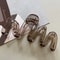 Trendy Y2K Hair Clips For WomenLarge 11cm Glossy Wavy Claw Clips Amber Brown 2PCSMinimalist 90s Ret 6