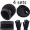 Winter Warm Velvet Hat Scarf Gloves Set Men Women Girls Outdoor Riding Beanies Neck Protection 0