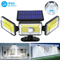 LED Solar Power Wall Lights PIR Motion Sensor Outdoor Garden Security Lamp 3 Mode Waterproof Flood 0
