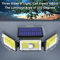 LED Solar Power Wall Lights PIR Motion Sensor Outdoor Garden Security Lamp 3 Mode Waterproof Flood 1