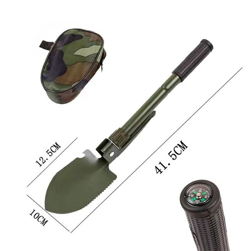 Multi Purpose Survival Shovel Portable Foldable Military Shovel For Camping Hiking Off Road Emerge 7