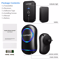 Wireless Doorbell Plug Play Waterproof Door Bell Kit 45 Chimes LED Flash 4 Volume Levels 1