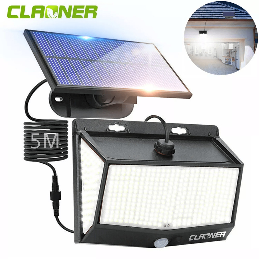 Waterproof Solar Garden Wall Lamp With PIR Motion Sensor Outdoor Solar Power Light Energy Efficient 0