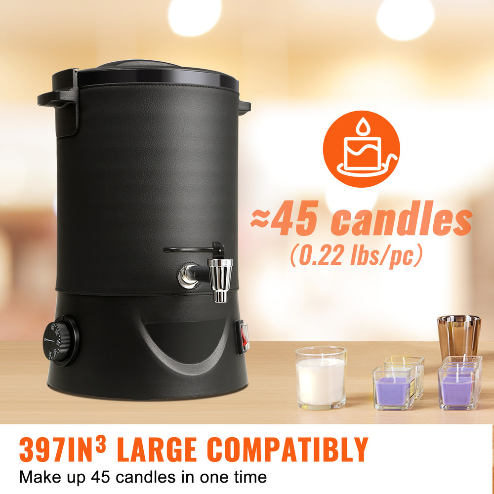Commercial Wax Melter For Candle Making Large Electric Wax Melting Pot With Easy Pour Spout Temper 2