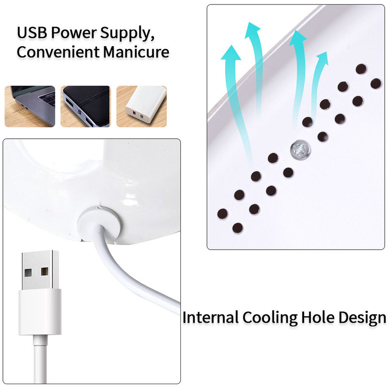 Professional 88W UVLED Nail Lamp Fast Curing Dryer For Gel Polish Extensions Builder Gel White Por 3