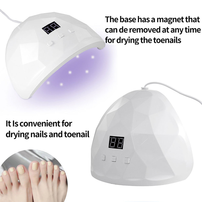 Professional 88W UVLED Nail Lamp Fast Curing Dryer For Gel Polish Extensions Builder Gel White Por 4