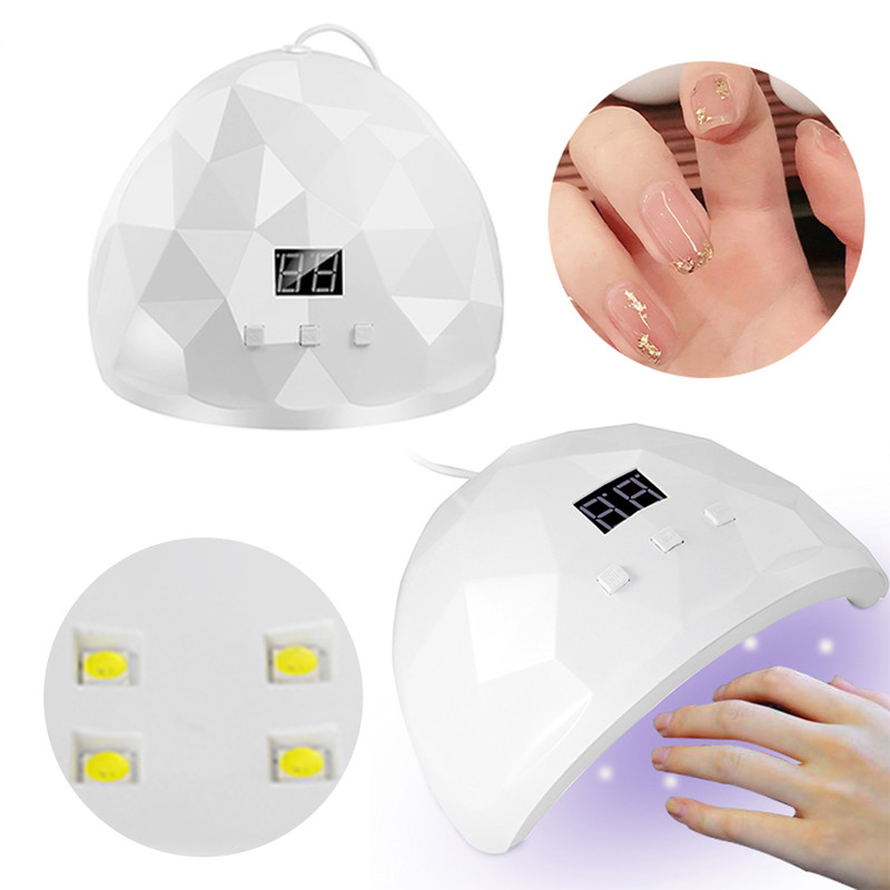Professional 88W UVLED Nail Lamp Fast Curing Dryer For Gel Polish Extensions Builder Gel White Por 5