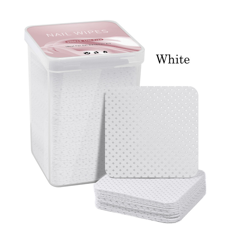Lint-Free Nail Polish Remover Cotton Wipes, UV Gel Tips Cleaner Pad for Polish & Manicure Art