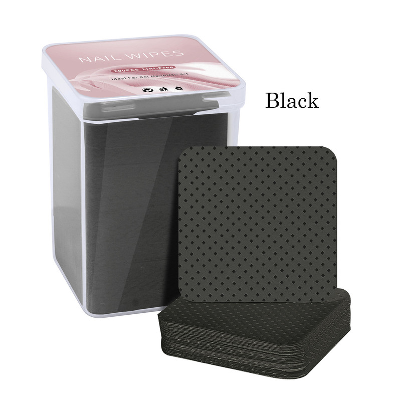 Lint-Free Nail Polish Remover Cotton Wipes, UV Gel Tips Cleaner Pad for Polish & Manicure Art