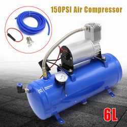 air horn kit 6l mit 100 psi 12v, compact luft kompressor & auto tire inflator compressor