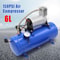 Air Horn Kit 6L mit 100 PSI 12V, Compact Luft Kompressor & Auto Tire Inflator Compressor