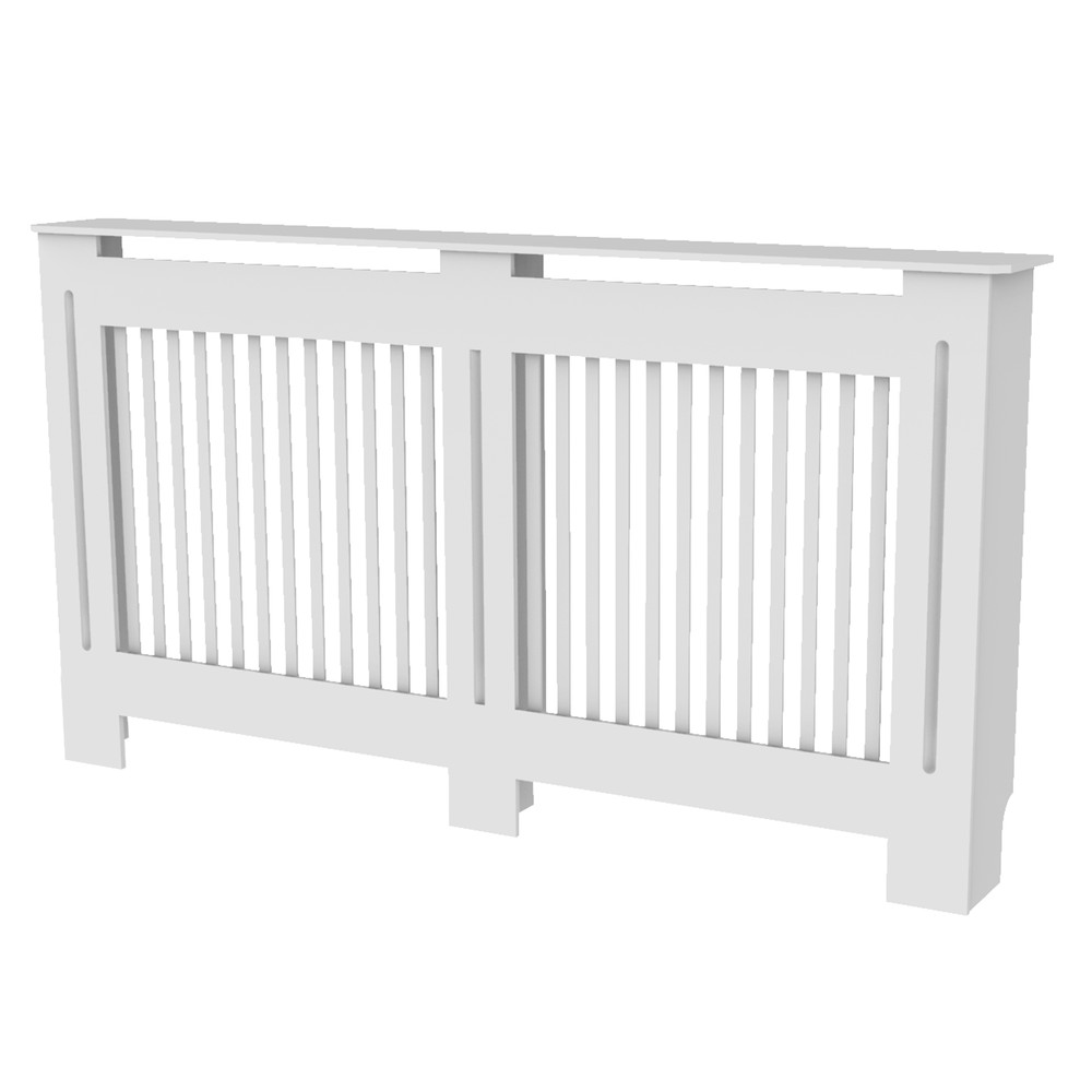White Radiator Cover Wall Cabinet MDF Modern Wood Cabinet Grill Cover For Living Room Decor 5