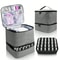 Double Layer Nail Polish Storage Bag with 30 Compartments, Portable Essential Oil Organizer Cosmetic Nail Care Kit Box