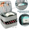 Double Layer Nail Polish Storage Bag with 30 Compartments, Portable Essential Oil Organizer Cosmetic Nail Care Kit Box