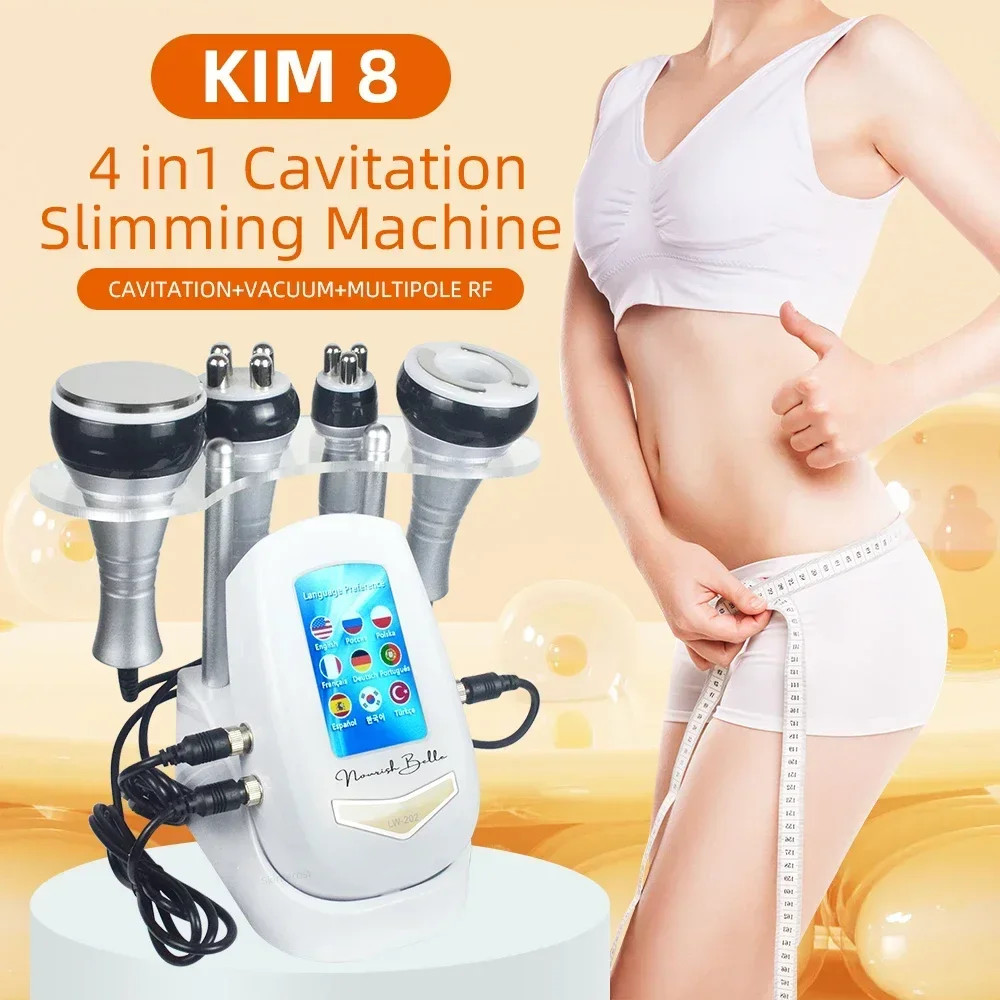 Cavitation Body Slimming Machine Facial Massager Vacuum Suction Skin Tightening Face Lifting Beauty Device for Home Spa