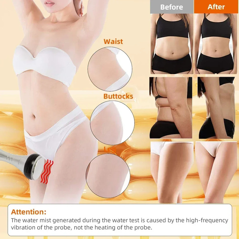 Cavitation Body Slimming Machine Facial Massager Vacuum Suction Skin Tightening Face Lifting Beauty Device for Home Spa