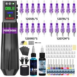 tattoo kit new memory tattoo pen machine wireless permanent makeup gun kit with power supply for professional artists