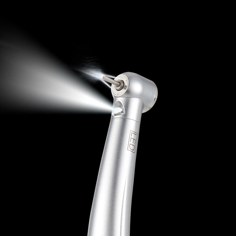 NSK Handpiece with LED Light B2 M4, Push Button High Speed Air Turbine Dentist Tool, High Rotation Dental Handpiece