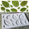 Rose Leaf Shape Chocolate Mold 3D Silicone Fondant Mold Leaf Candy Mold for DIY Cake Decorating Gum Paste Crafts Baking