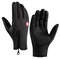 Winter Gloves for Men Waterproof Windproof Cold Weather Gloves Touchscreen Zipper Gloves for Snowboard Motorcycle