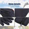 Winter Gloves for Men Waterproof Windproof Cold Weather Gloves Touchscreen Zipper Gloves for Snowboard Motorcycle