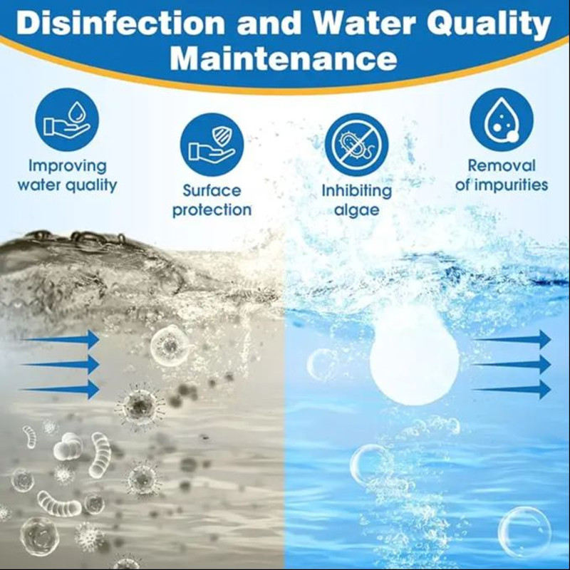 Slow-Dissolving Cleaner Tablets for Cleaning and Disinfecting Swimming Pools, Bathtubs and Spas, Dose Chlorine Tablets