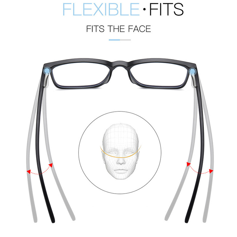Premium Blue Light Blocking Men's Glasses Gaming Anti Ray Eyeglasses for Computer & Transparent Fashion Eyewear