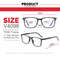 Premium Blue Light Blocking Men's Glasses Gaming Anti Ray Eyeglasses for Computer & Transparent Fashion Eyewear