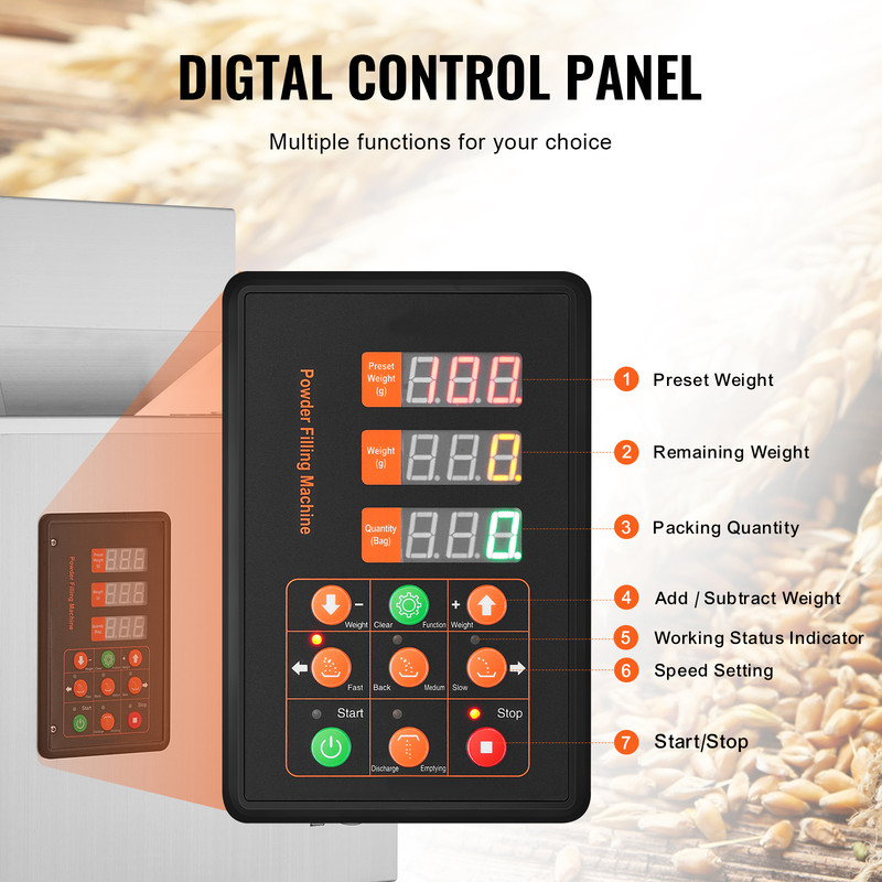 Automatic Intelligent Powder Filling Machine Particle Weighing Dispenser For Tea Seeds  Grains 3