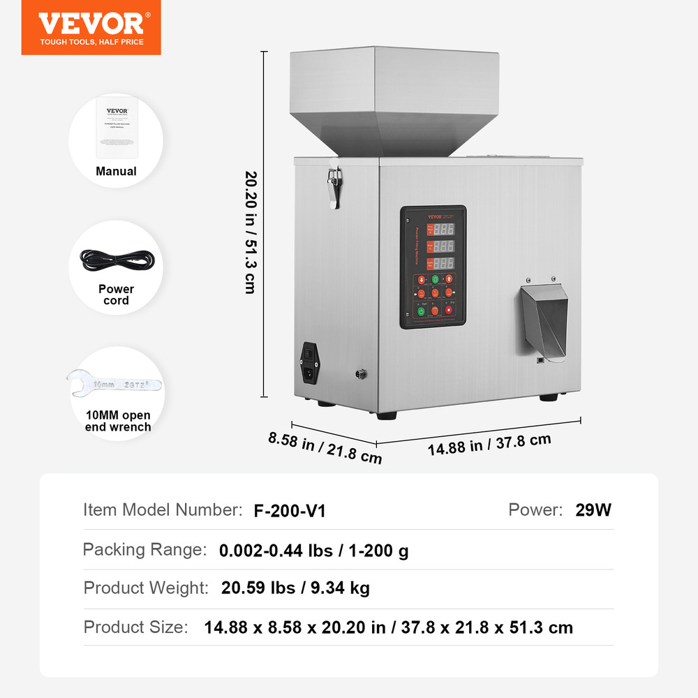Automatic Intelligent Powder Filling Machine Particle Weighing Dispenser For Tea Seeds  Grains 7