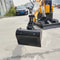 Flat Plain Bucket Attachment No Tooth Bucket In Stock For 1 Ton Mini Excavator Small Digger Flat Bu 0