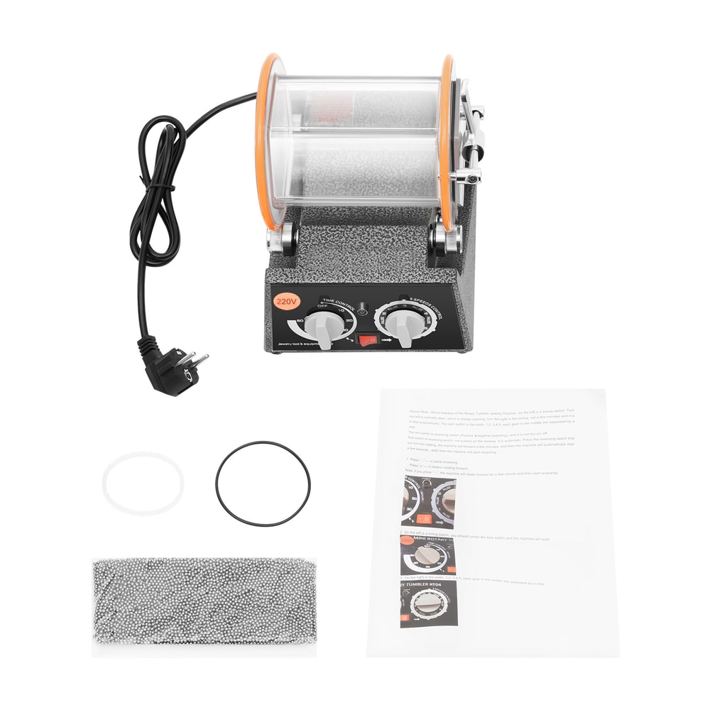 HeavyDuty Rotary Tumbler Jewelry Polisher Surface Finisher For Professional Metal Polishing 4