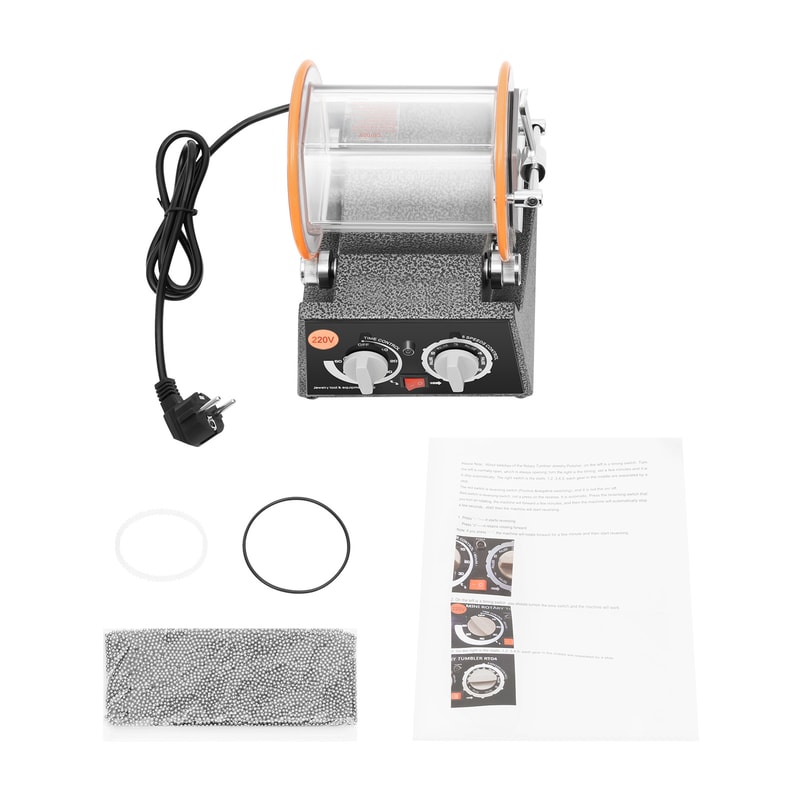 HeavyDuty Rotary Tumbler Jewelry Polisher Surface Finisher For Professional Metal Polishing 4