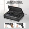 Advanced Biometric Q235 Steel Pistol Safe with 3-Way Quick Access & LED Illumination